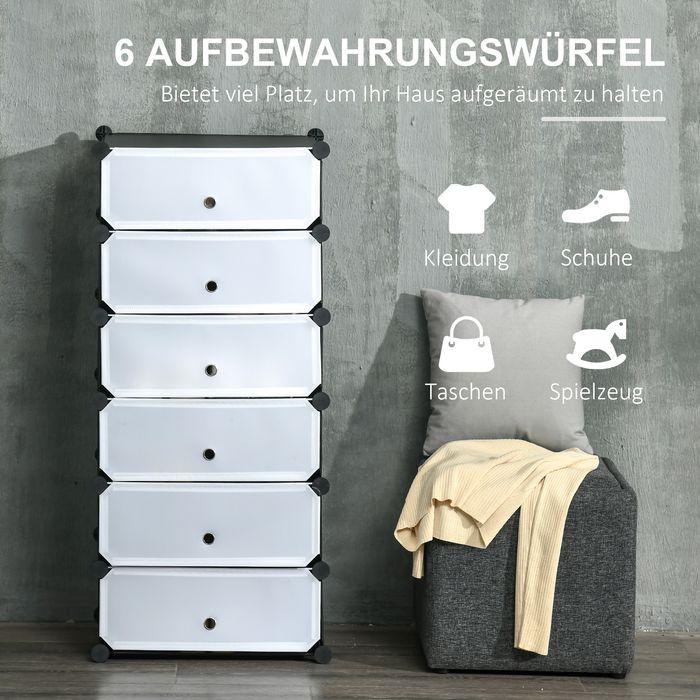 Immagine prodotto Swisshandel24 Schuhregal für 6 Paar Schuhe Schuhkarton Aufbewahrung von Schuhen Schwarz+Weiss
