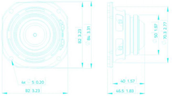 Produktbild Lavoce FSN030.72 3" Breitbandlautsprecher, Neodym, Stahlkorb (1 Stk.)