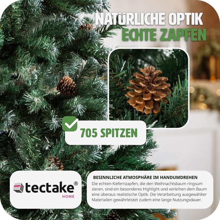Image du produit tectake Sapin de Noël artificiel (180 cm)