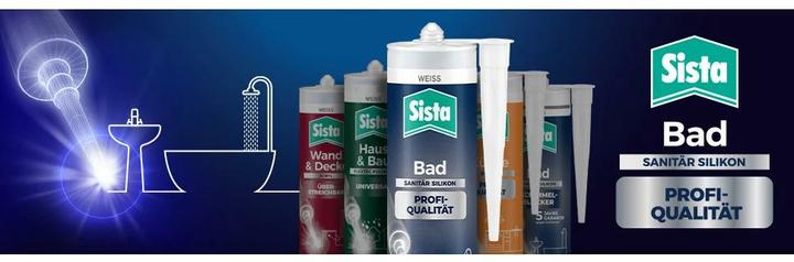Produktbild Sista Bad Profi-Qualität Silikon silbergrau (0.46 kg, Silbergrau, 280 ml)