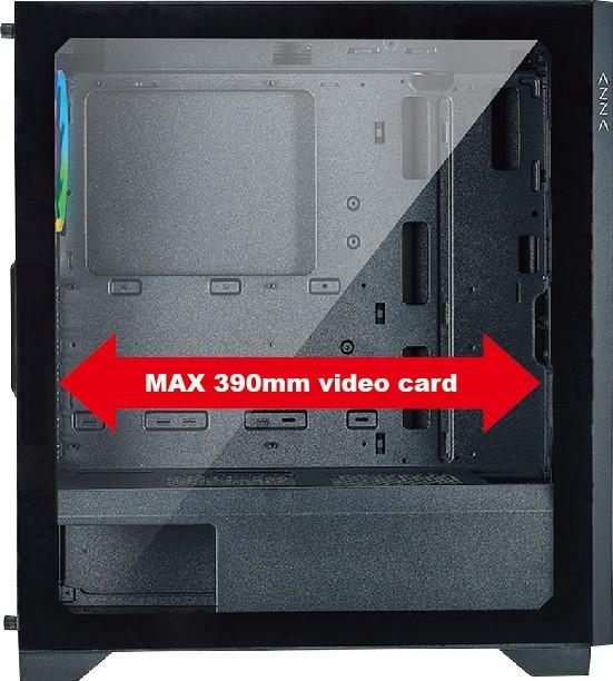 Actual product image Linkworld Hive 450 GAMING Miditower Black RGB retail - Midi/Minitower - ATX (mATX, ITX, ATX, E-ATX)