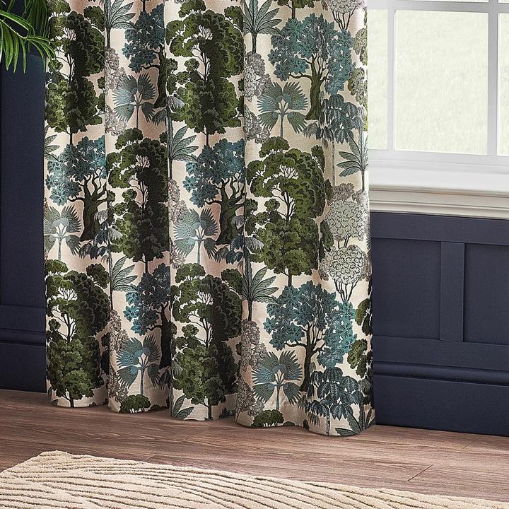 Immagine prodotto Wylder Woodlands Jacquard Floreale Tende con Occhielli (168 x 183 cm)