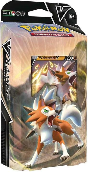 Immagine prodotto Pokémon Pokemon Mazzo Lotta V Lycanroc-V / Corvinight-V (Italiano, Display del booster)