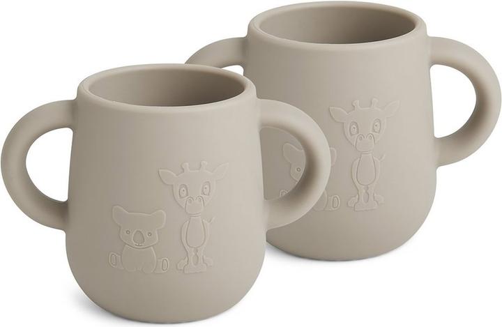 Nuuroo Abiola Silicone Cup 2-Pack - Cobblestone (0.15 l)