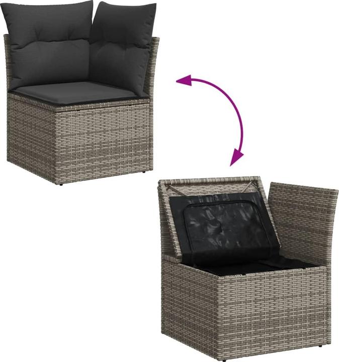 Produktbild VidaXL 10-tlg. Garten-Lounge-Set mit Kissen