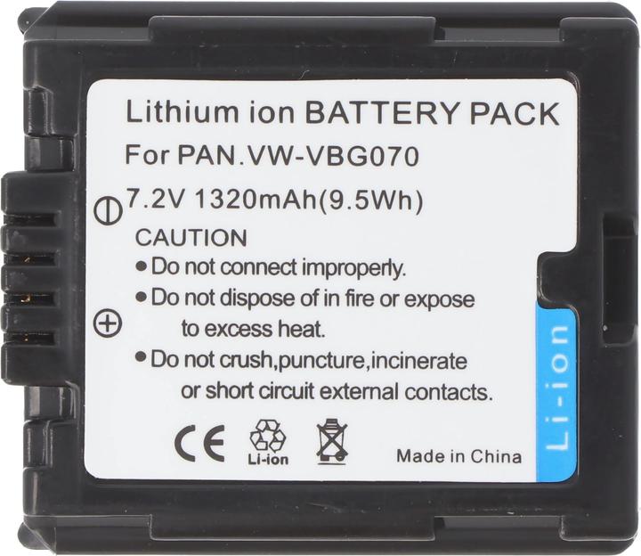 Actual product image AccuCell Battery Panasonic VW-VBG070