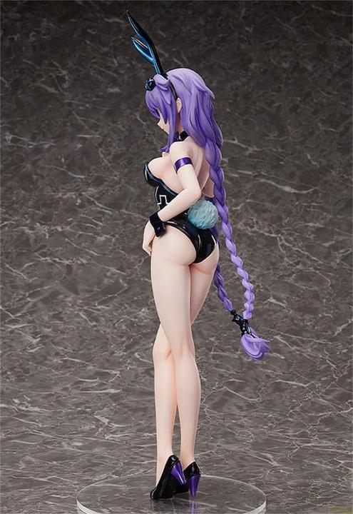 Actual product image FREEing Hyperdimension Neptunia PVC Statue 1/4 Purple Heart: Bare Leg Bunny Ver. 47 cm