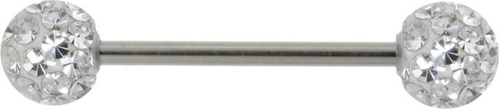 Produktbild Bijouteria Zungenpiercing (Chirurgenstahl 316L, Epoxiharz, Kristall)