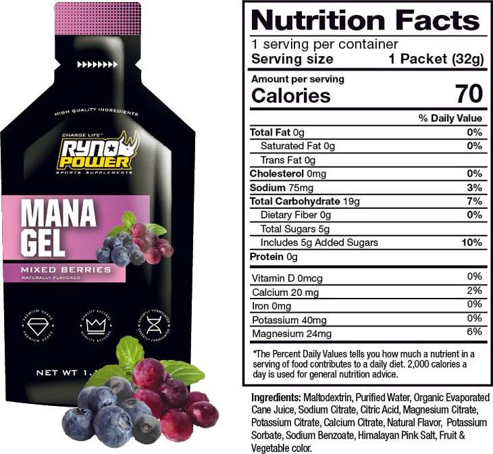 Produktbild Ryno Power Mana (Mixed berries, 1 Stk., 384 g)