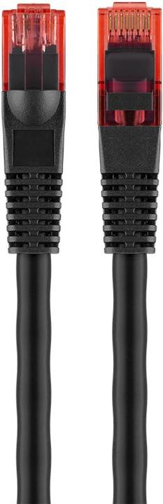 Actual product image Goobay CAT 6 outdoor patch cable, U/UTP, black, 10 m (U/UTP, CAT6, 10 m)
