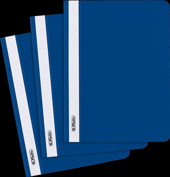 Herlitz Dossier de reporting plastique bleu DIN A5 (A5, 1 x)