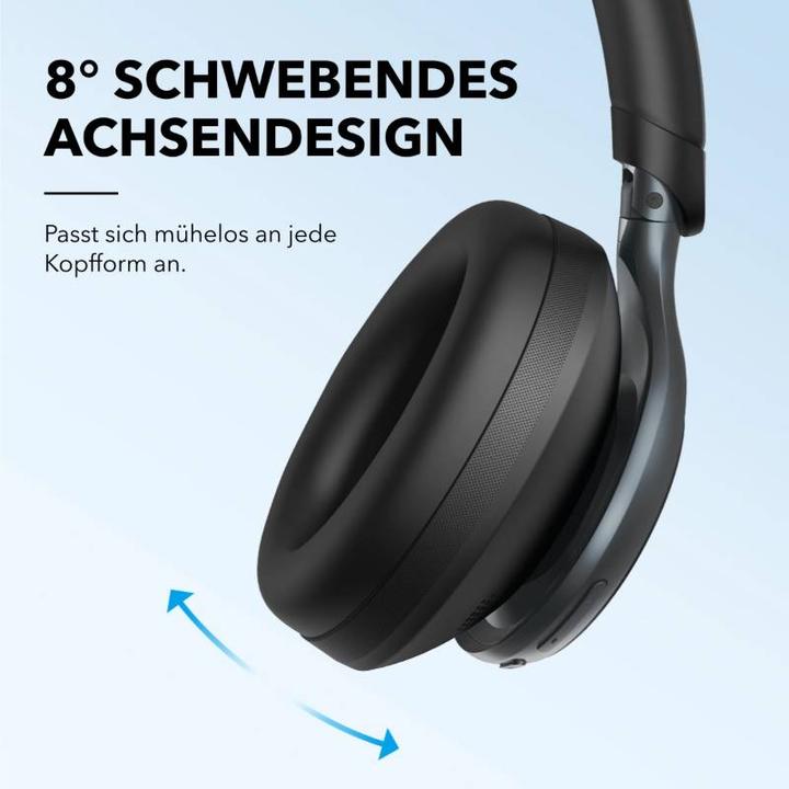 Image du produit Anker Soundcore Space One - NoiseCancelling Kopfhörer - USB-C - 40H Playtime - Schwarz (ANC, 40 h, Filaire)