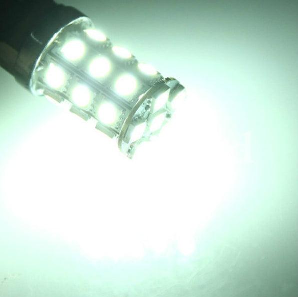 Actual product image Hermex 1x T25 P27W 3156 27 SMD LED ERROR FREE CANBUS OBC - XENON White