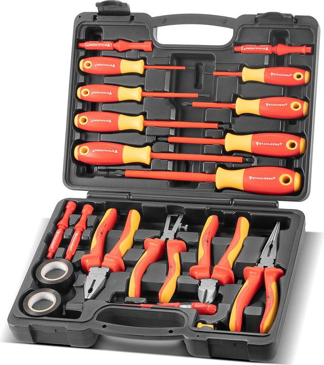 Immagine prodotto Stahlwerk Set di cacciaviti e pinze VSZ-20 ST 20 pezzi con isolamento VDE 1000V