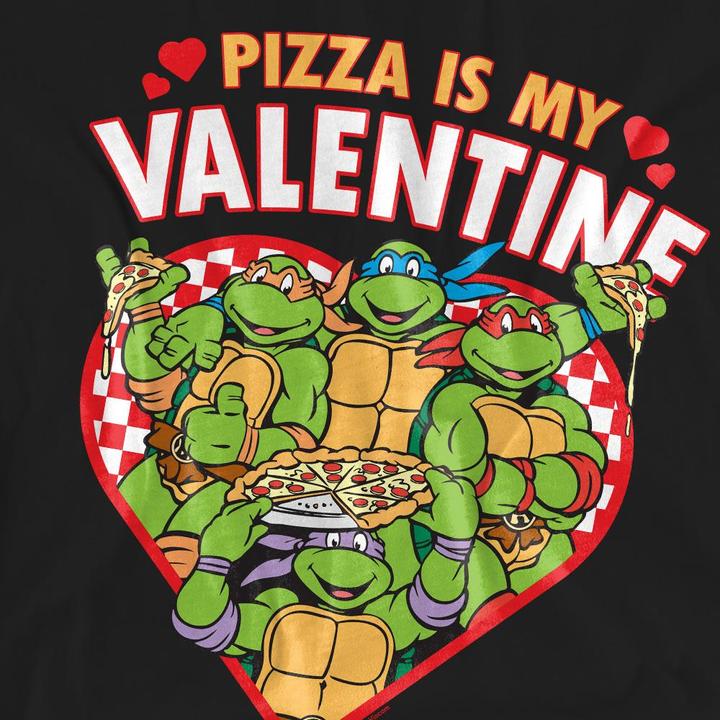 Image du produit Teenage Mutant NT - T-shirt PIZZA IS MY VALENTINE - Adulte (S)