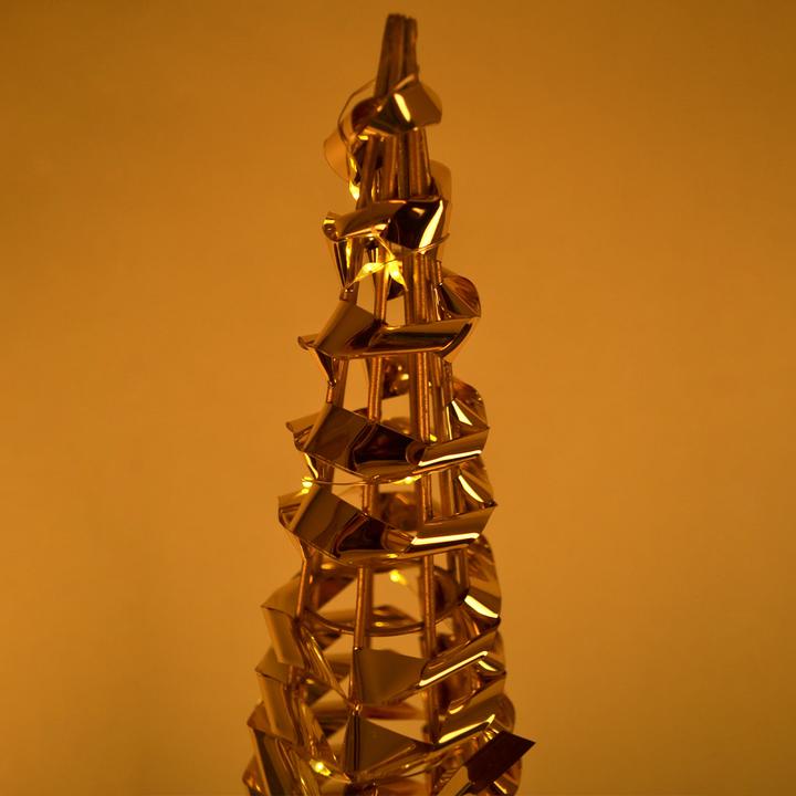 Image du produit H & S Collection Pyramide lumineuse de Noël avec micro LED et minuterie, H 80 cm