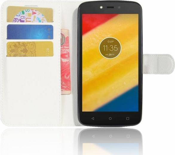 Actual product image MU Classic Leather cover with litchite texture (Motorola Moto C Plus)