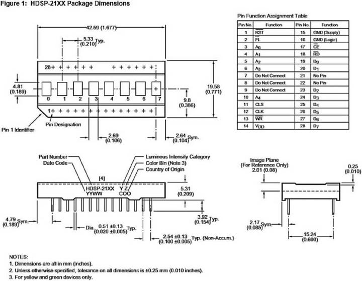 Produktbild Broadcom Alphanumerische Segment-Anzeige (Elektronikkit)