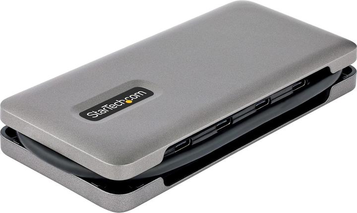 Actual product image StarTech com HB31CM4CPD3, Kabelgebunden, USB 3.2 Gen 2 (3.1 Gen 2) Type-C, 100 W, Grau, 10 Gbit/s, K (USB-A, 4 Ports)