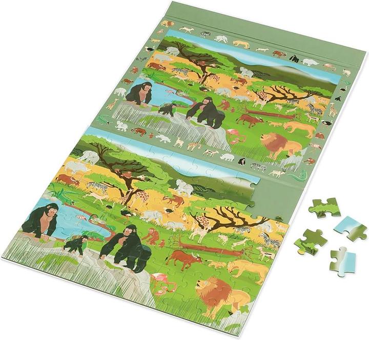 Actual product image Scratch Magnetic puzzle savannah large (80 pieces)