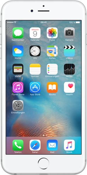 Produktbild Apple iPhone 6s (32 GB, Silver, 4.70", Single SIM, 12 Mpx, 4G)