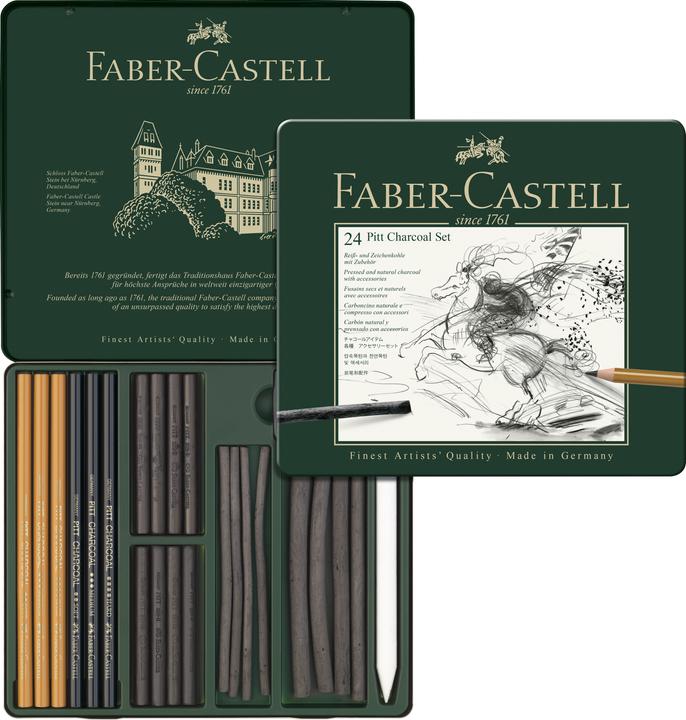 Produktbild Faber-Castell Pitt Kohleset (24 x)