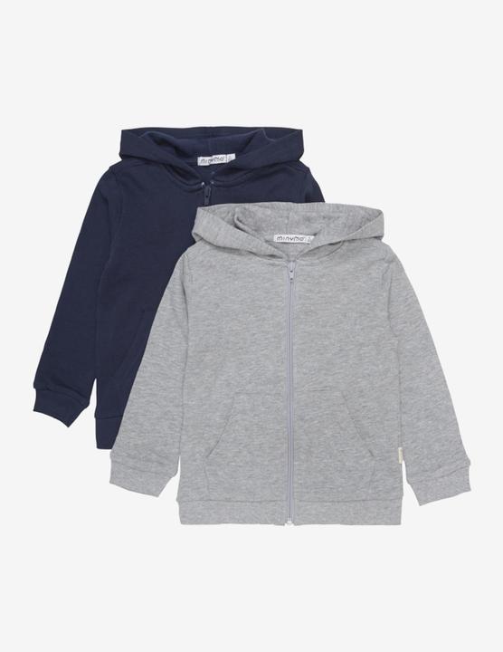 Image du produit Minymo Lot de 2 vestes sweat gris-mélange Gr. 116 (116)