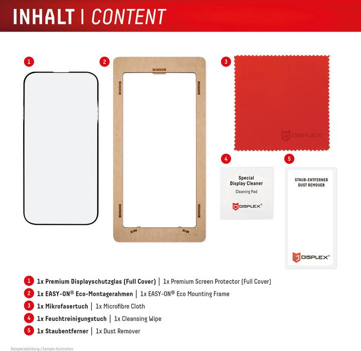 Productafbeelding Displex Real Glass, Full Cover Panzerglas (1 Stuk, Samsung Galaxy S25+, Samsung Galaxy S24+)