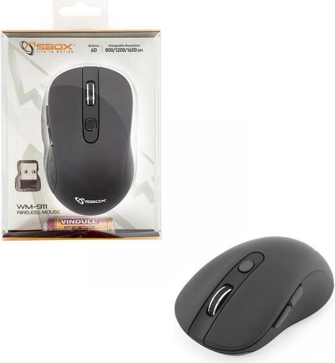 Actual product image Sbox mouse (WM-911) (Wireless)