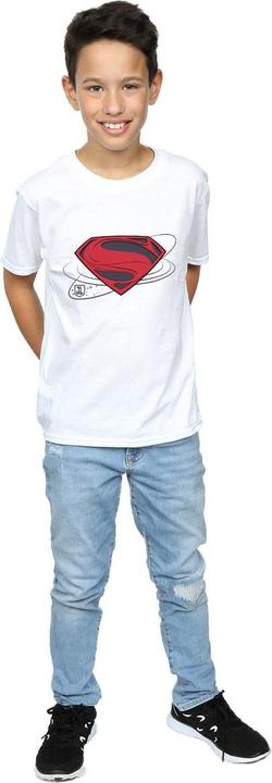 Actual product image Boys Justice League Movie Superman Logo T-Shirt (116)
