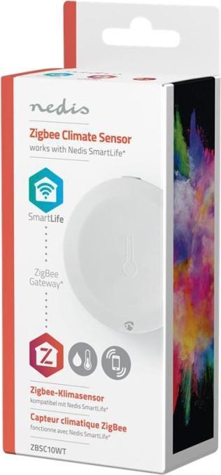 Image du produit Nedis Smart Klimasensor ZBSC10WT | Zigbee 3.0 | Batteriebetrieben | Android™ / IOS | Weiss