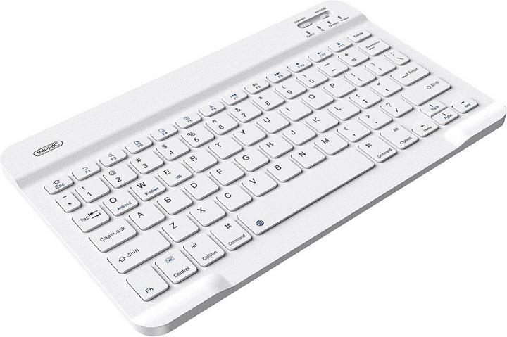 Actual product image Inphic V750B Bluetooth Keyboard, Wireless, White, US (V750B (White)) (US)