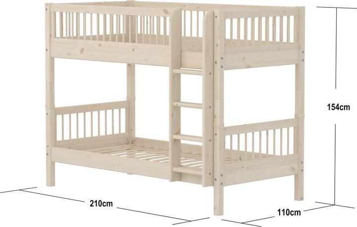 Produktbild Flexa Etagenbett Classic mit Streben (90 x 200 cm)