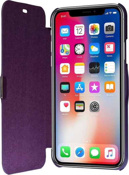 Produktbild König Design Apple iPhone X / XS Hülle Case Handy Cover Schutz Tasche Schutzhülle Violett (Apple iPhone XS)