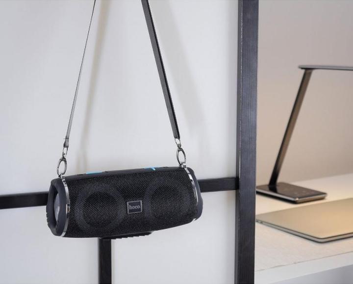 Actual product image Hoco - Wireless Speaker Sports (HC12) - Bluetooth 5.0, Shoulder Strap, 10W - Black