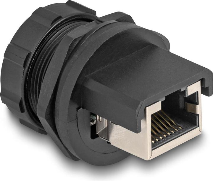 Image du produit Delock Connecteur RJ45 Cat.6A avec capuchon à encastrer IP67 étanche à la poussière et à l'eau (Raccord réseau)