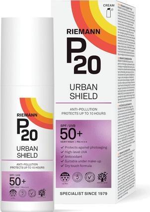 Actual product image P20 Riemann Urban Shield SPF 50+ Face UV Protection Cream 50g (Suntan cream, SPF 50+)