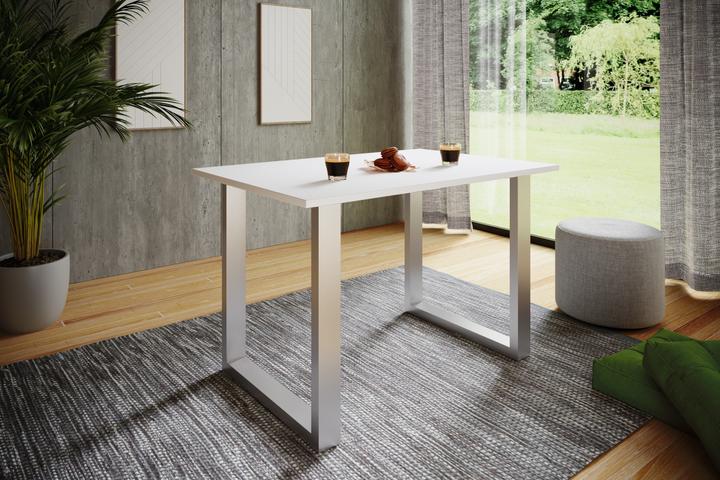 Image du produit VCM Table de salle à manger en bois Xona U argent (110 x 50 x 76 cm)