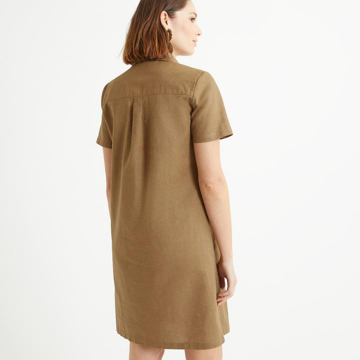 Actual product image Anne Weyburn Half-length dress made from half linen (50)