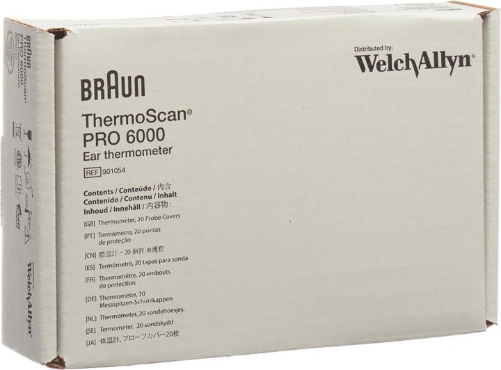 Welch Allyn Braun ThermoScan PRO 6000 Ohrthermometer (Ohr)