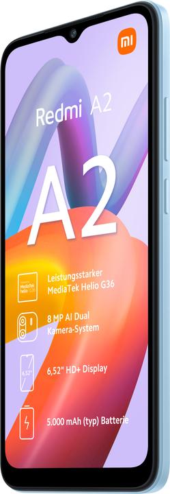 Immagine prodotto Xiaomi Redmi A2 (32 GB, Azzurro, 6.52", Doppia SIM, 8 Mpx, 4G)