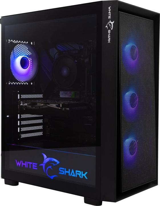 White Shark Shark GCC-2401 Warhead-3 Black 4 Fans 12cm RGB (ITX, ATX, E-ATX)