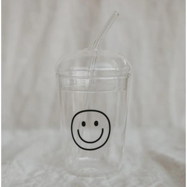 Immagine prodotto Eulenschnitt Bicchiere Smiley nero - di (0.50 l)