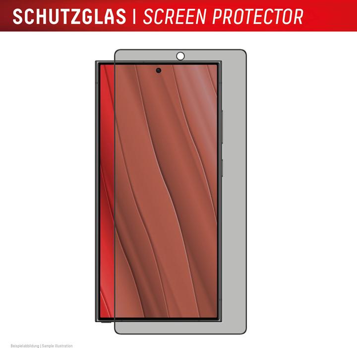 Actual product image Displex Privacy Glass, Privacy Full Cover Panzerglas (1 Piece, Samsung Galaxy S25 Ultra)