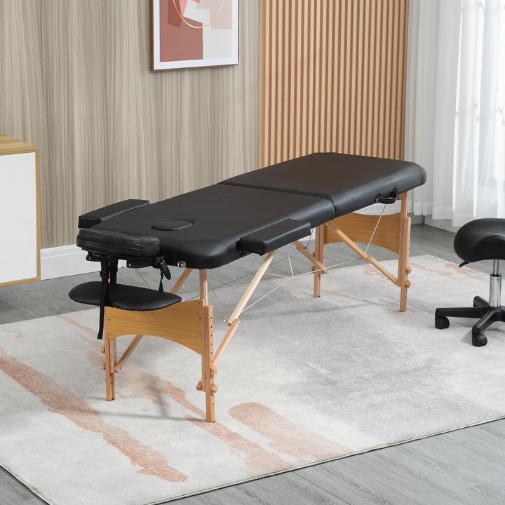 Produktbild Homcom Massagetisch mit Kopfstütze und Tragegriffen