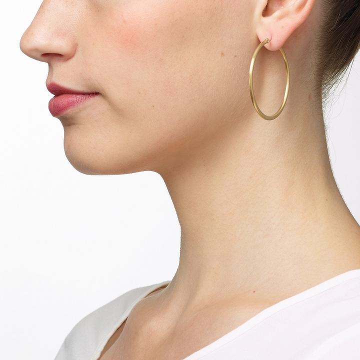 Actual product image Heideman Ear Creole 40 rose gold color (100% stainless steel)