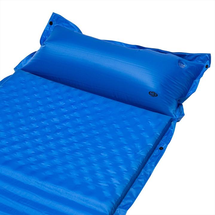 Actual product image Nils Self-inflating mattress with cushion NC4001, blue
