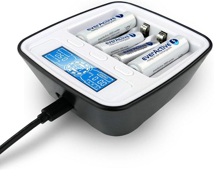 Actual product image Everactive professional AA / AAA battery charger NC-1000M (1 pcs., AA, AAA, Battery + charger)