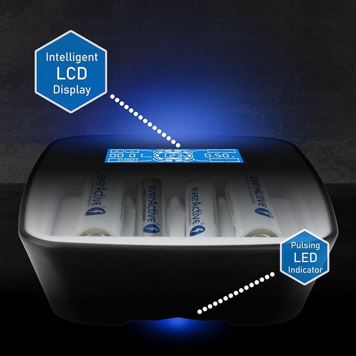 Actual product image Everactive professional AA / AAA battery charger NC-1000M (1 pcs., AA, AAA, Battery + charger)