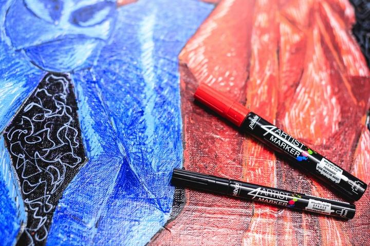Produktbild Pebeo 4Artist Marker 2mm Rund (Schwarz, 2 mm)